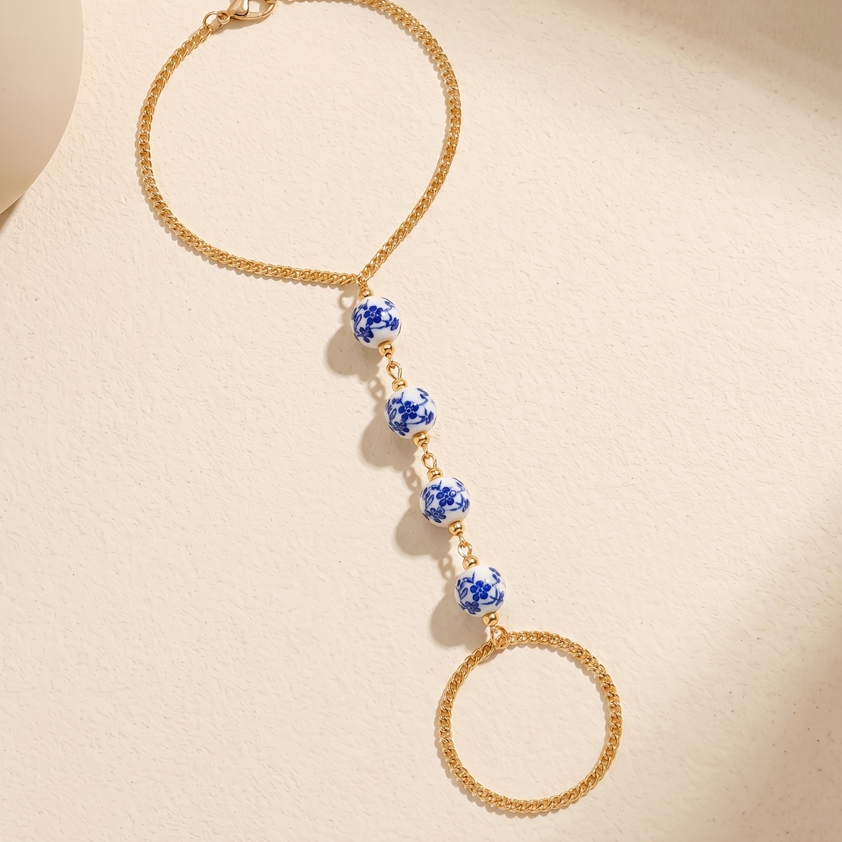 Women's Summer Retro National Style Connected Bracelet, Unique Design